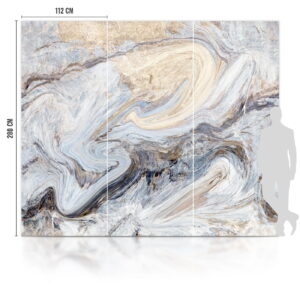 Płyta Węglowa WPC Blue Art Błyszcząca 280x112 cm