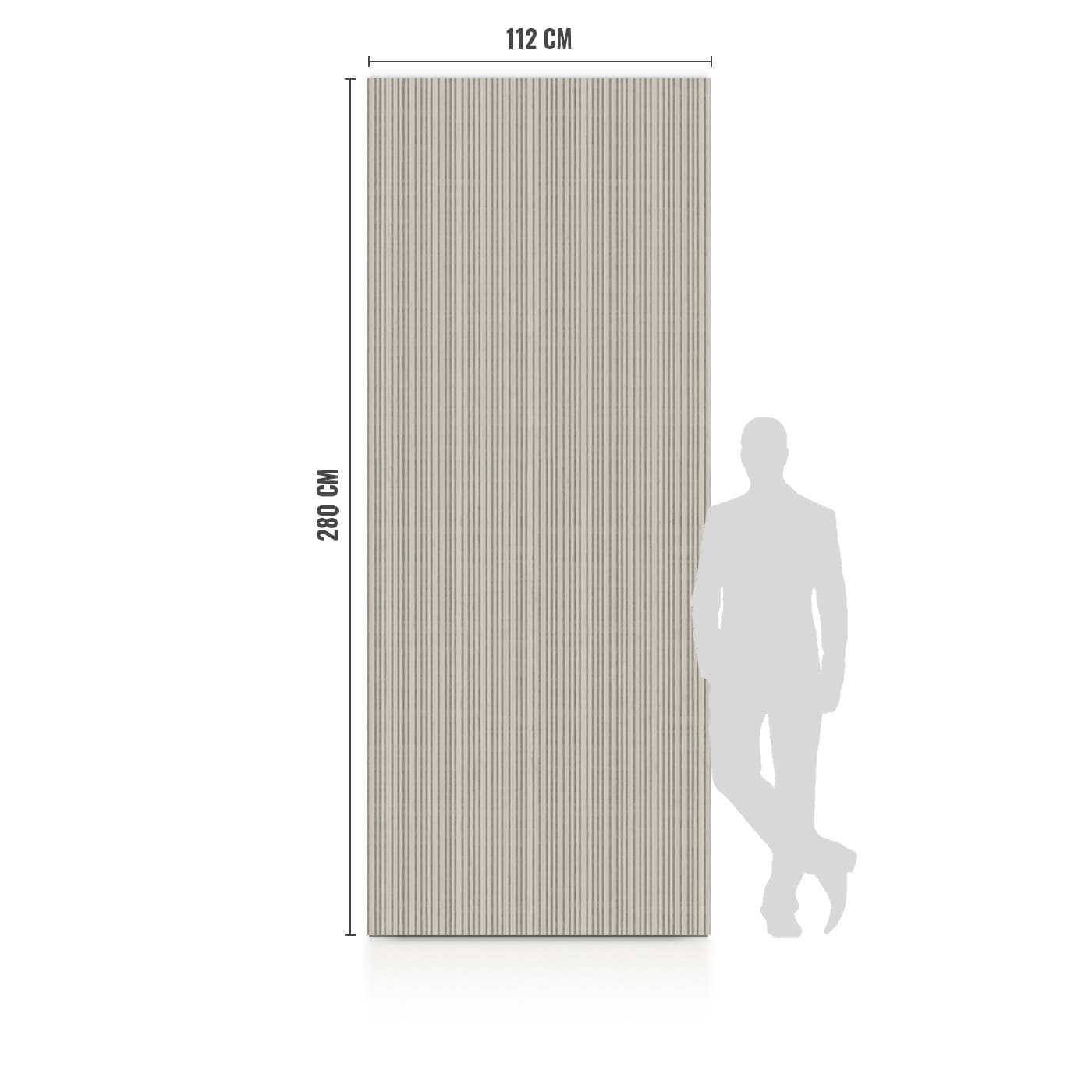 Płyta Węglowa WPC White Stripes Matowa 280x110 cm