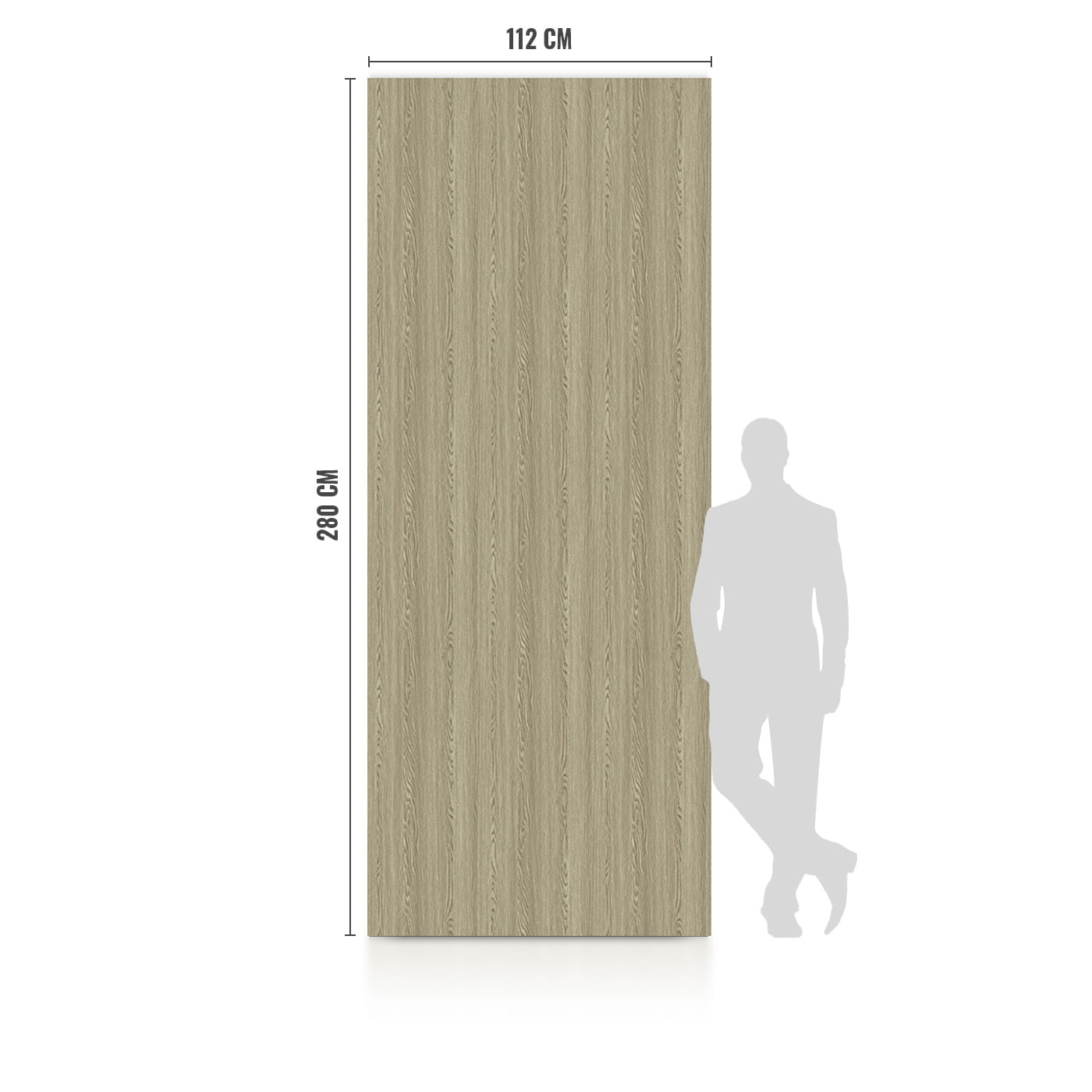 Płyta Węglowa WPC Gray Wood 280x110 cm - obrazek 2