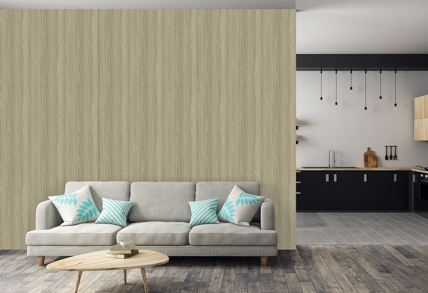 Płyta Węglowa WPC Gray Wood 280x110 cm - obrazek 4